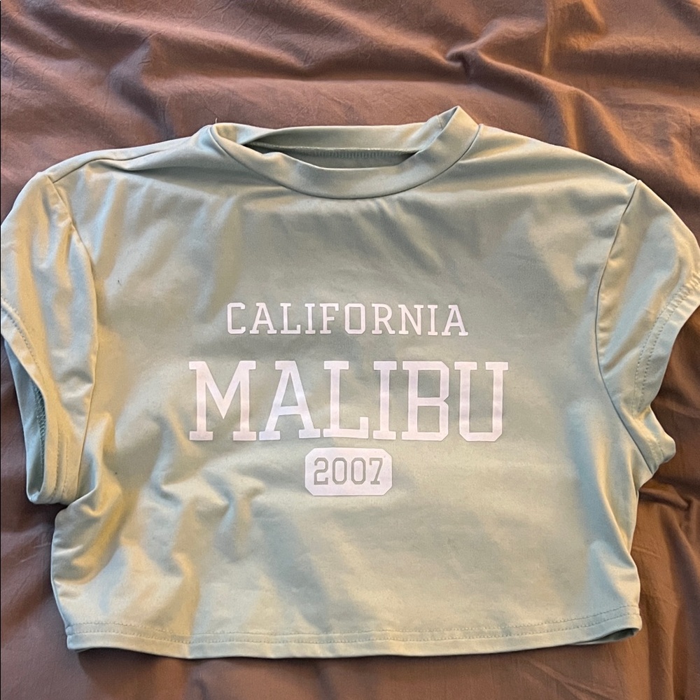 Light Green California Malibu crop top